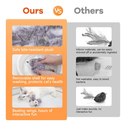 Cat Toy Rechargeable Flapping Bird Sandpiper